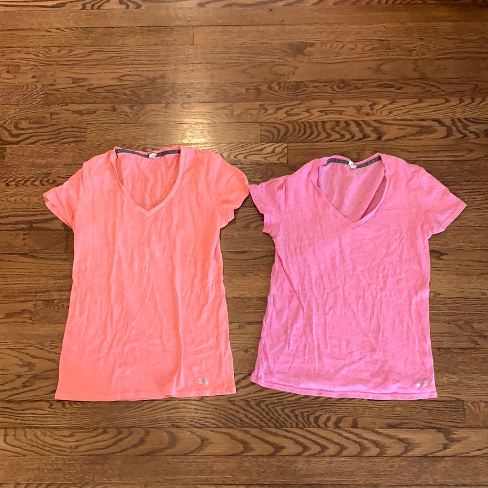 Pink under armor tees
